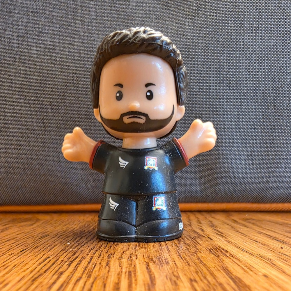 Fisher-Price Little People Ted Lasso Roy Kent Figure AFC Richmond Black Kit 2022